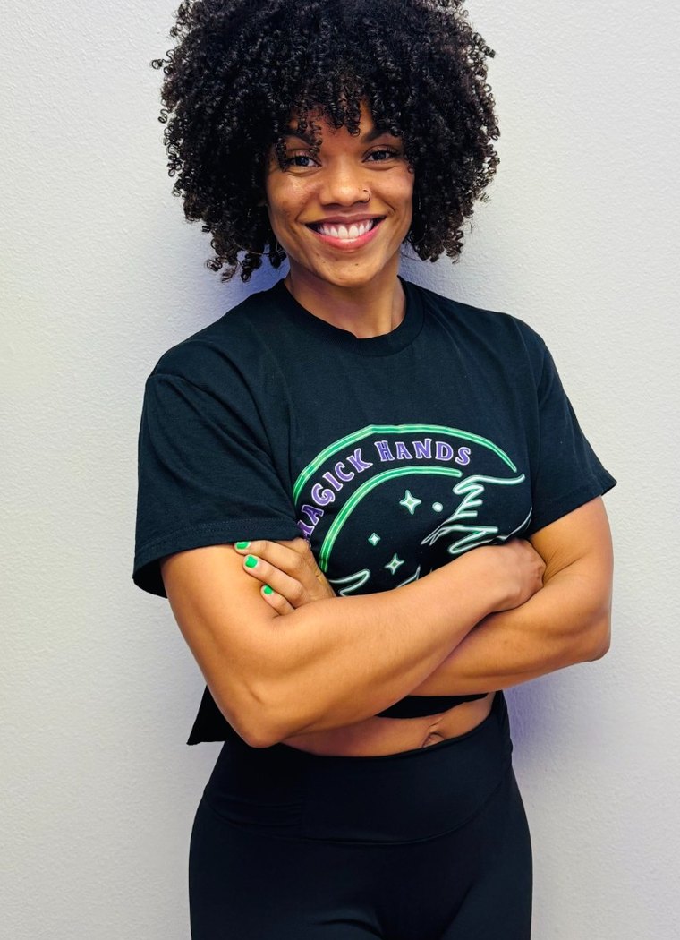 Abby McCall, owner and licensed massage therapist at Magick Hands Bodyworks